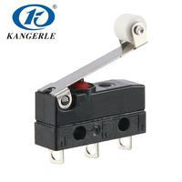 Micro-interrupteurs étanches Chinakel à levier rotatif 12V, industriels, indice de protection IP67, SPDT, en plastique, 10A