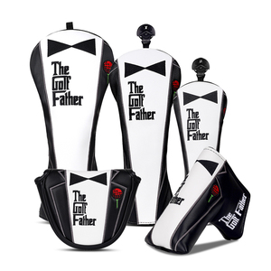 Lot de housses de tête de club de golf en PU pour driver et bois, accessoires de golf de luxe, cadeau idéal - Product Image 1