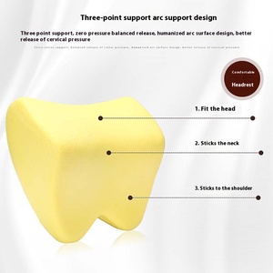 Oreiller de siège de voiture en <span class=keywords><strong>mousse</strong></span> à mémoire de forme à boucle universelle, oreiller ergonomique et doux pour le cou de voiture pour le soulagement des douleurs au cou et aux épaules - Product Image 3