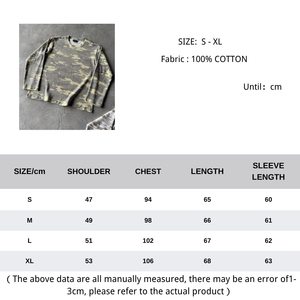 <span class=keywords><strong>T</strong></span>-<span class=keywords><strong>Shirt</strong></span> Mimetica Y2K Personalizzata all'Ingrosso, Stile Retrò Americano, Manica Lunga, Versatile e Casual per Uomo - Product Image 6
