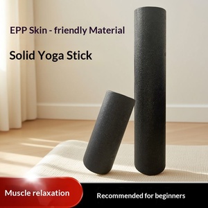 Rodillo de <span class=keywords><strong>Yoga</strong></span> EPP para <span class=keywords><strong>Relajación</strong></span> y Adelgazamiento de Piernas, Espuma para Ejercicios, Masaje Muscular, Negro, Suave, Sólido, para <span class=keywords><strong>Principiantes</strong></span> - Product Image 3