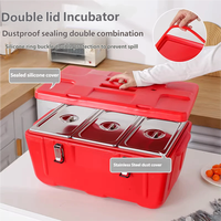 Boîte isotherme multi-compartiments en acier inoxydable, glacière, conteneur à glace, équipement de restauration commerciale