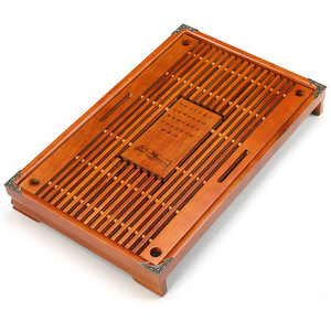 Solid Wood Tea Tray With Four Drawers Li Bai Tang Poetry Hand Painted <b>Oak</b> <b>Small</b> Tea <b>Table</b> Water Storage Drainage Flat Shape - Product Image 4