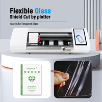 Película de vidrio flexible 9H cortada por Plotter Material de hoja antiexplosión para máquina de corte para I-phone 17 Pro Max
