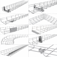 Support de câble LINSHENG, tige de suspension de 10 mm en acier galvanisé pour système de chemin de câbles suspendu au plafond