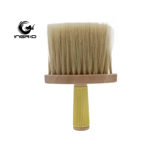 Wholesale profession silicone rubber handle neck face duster brush neck shaving brush