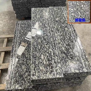 Nhà máy <span class=keywords><strong>Granite</strong></span> sóng trắng sóng đen cầu thang treads bước đánh bóng sàn lát đá gạch flamed bước bảng - Product Image 4