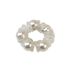 Wholesale Women New Telephone line Hair Ties with pearl beautiful hair band