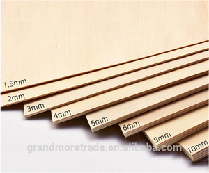 DIE 1.5 -- fogli di legno naturale da 10MM taglio Laser fogli di tiglio di <span class=keywords><strong>compensato</strong></span> di tiglio commerciale per giocattoli Puzzle 3D artigianali - Product Image 3