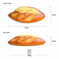 Jouet anti-stress en forme de pain aux noix en PU