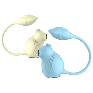 Лидер продаж, 2 в 1 водонепроницаемый силиконовый USB-вибратор для зарядки яиц, вибратор для клитора, Женский Вибратор для стимуляции клитора - Product Image 1