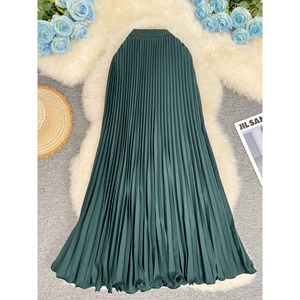 Jupe plissée Annshine style <span class=keywords><strong>euro</strong></span>-américain, coupe évasée, classique et polyvalente, taille haute, amincissante, ligne A, longueur midi - Product Image 4