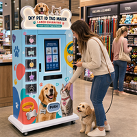 Máquina Expendedora Comercial de Etiquetas de Identificación para Mascotas, Grabador Láser para Etiquetas de Nombre de Perros y Gatos, para Centros Comerciales y Tiendas de Mascotas