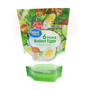 9.3OZ Custom Zipper Plastic Bags Printing Food Pouch Plastic Bag Packaging For Hard Boiled Egg
