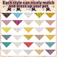 Fabricant vente en gros bandana de luxe réglable pour chien pour animaux de compagnie Logo personnalisé été Satin Polyester imprimé Jean matériel OEM ODM
