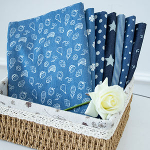 Falda de vestir informal para jóvenes, tela vaquera fina de lujo con estampado Digital de estrellas y lunares lavados, 100% de algodón - Product Image 4