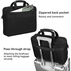 Maletín Mensajero para Portátil de 15.6 Pulgadas para Hombre, Maletín de Negocios Protector de Gran Capacidad con Múltiples Bolsillos para el Trabajo - Product Image 3