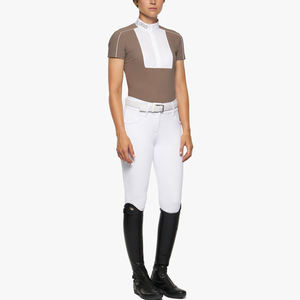 केएल अश्वारोही थोक इक्वाइन Tortora महिलाओं के Bling फीता पैच के साथ प्रतियोगिता शर्ट बिब - Product Image 3