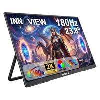 23,8 Zoll 2K QHD 2560x1440 Schneller IPS Tragbarer Gaming-Monitor 180Hz HDR FreeSync Mattierter Bildschirm für Laptop PS5