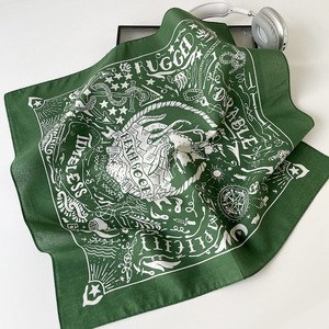 Nueva Colección 2026, Pañuelo Cuadrado Y2K de 55x55cm, Transpirable y Multifuncional para las Cuatro Estaciones, Estilo Urbano Americano - Product Image 2