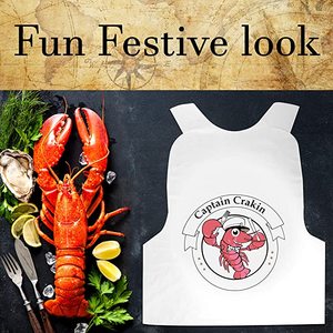 Phụ Kiện Cua Tôm Hùm Rẻ Hơn Tạp Dề Nhựa Dùng Một Lần Đun Hải Sản Yếm Tôm Hùm - Product Image 4