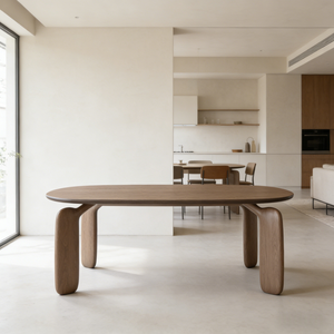 <span class=keywords><strong>Table</strong></span> <span class=keywords><strong>à</strong></span> <span class=keywords><strong>manger</strong></span> ovale longue en bois de style nordique moderne, décoration de luxe, <span class=keywords><strong>table</strong></span> <span class=keywords><strong>à</strong></span> <span class=keywords><strong>manger</strong></span> et de conférence pour la maison, l'hôtel et le bureau - Product Image 1