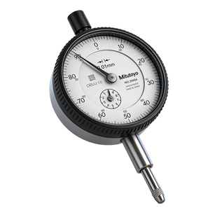 Indicateur de cadran de type ISO métrique Mitutoyo série 2046A, plage de 0 à 10 mm, précision de 0,01 mm, type standard avec dos à languette - Product Image 2