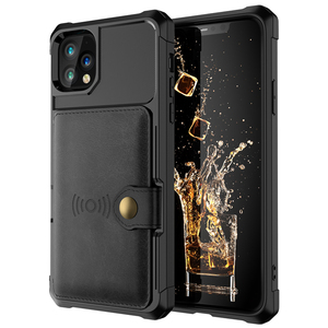 Para <span class=keywords><strong>iPhone</strong></span> 12 Phone Case 11 Pro Max <span class=keywords><strong>Tarjeta</strong></span> multifunción de succión magnética para <span class=keywords><strong>iPhone</strong></span> Case Funda trasera para teléfono móvil para Apple 15 16 - Product Image 4