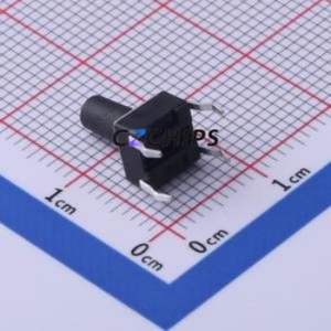 TS-1002-AR10026 Tactile Switch Through hole-4P,6x6mm Switch Single Pole Single Throw Round Button 2.6N Through Hole - Product Image 2