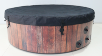 Piscine gonflable Drop-Stitch pour 6 personnes, spa extérieur pour enfants, couverture thermique économe en énergie, 180 jets à bulles, chauffage rapide, portable