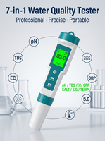 Stylo testeur de qualité de l'eau haute précision 7-en-1 : détecteur de température, ORP et résistivité pour hydroponie et laboratoire