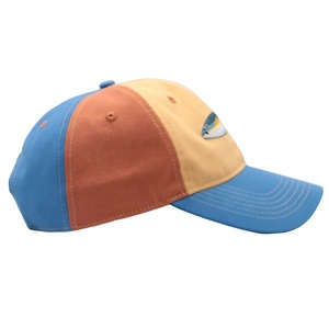 Design personnalisé multicolore 6 panneaux chapeaux de papa non structurés broderie plate Fish Club casquettes de sport dos Snapback chapeaux - Product Image 4
