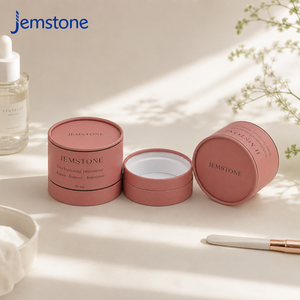 Wholesale <b>Custom</b> Paper Tube for Beauty Cosmetic Face Cream Rigid Cardboard Tube Packaging Box with EVA Foam Inlay Cylinder - Product Image 2