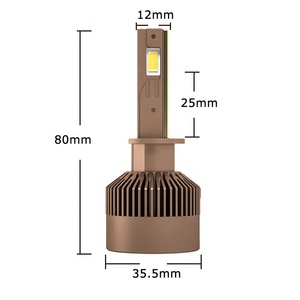 Ampoule LED super CANBUS H1, phare antibrouillard LED pour camion, éclairage avant efficace 75W, refroidissement par triple caloduc, phares LED pour camion - Product Image 6