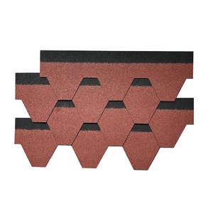 Durable Fiberglass Shingles <strong>Square</strong> Customized Colors <strong>Roofing</strong> 100cm Length Stone Chip Coated Modern Heat Resistant School - Product Image 2
