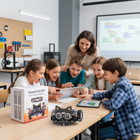 Kit de robot programable WeeeCore Bot con control de voz Scratch Python, aprendizaje científico, Educación STEM, robot AI para la escuela