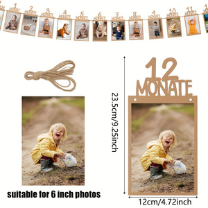 Guirnalda de Papel con Diseño de Dibujos Animados para el Primer Cumpleaños de Bebés, Decoración para Fiestas Infantiles - Product Image 4