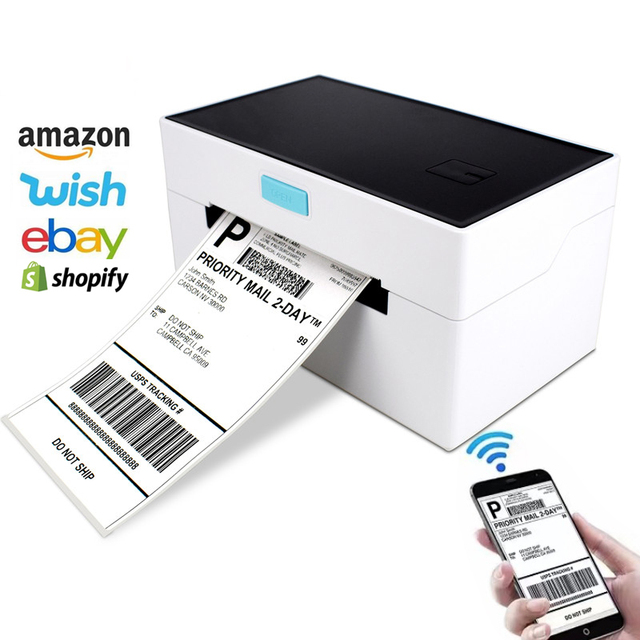 4 Inch Direct Printing Sticker Bar Code Mini 150x100 Thermal Label Printer 4x6 Shipping for Amazon FBA Machine for Small Stock