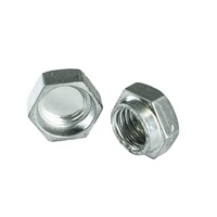 Écrou de blocage anti-desserrage durable, zingué, sans couple, avec ressort intégré, type insert, grade 8.8, corps hexagonal
