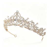 Diadème Couronne Gothique Antique Fine et Multicolore pour Femme – Idéal Mariage, Bal, Costume, Fête, Halloween, Quinceañera