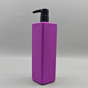 Bouteille à pompe carrée <span class=keywords><strong>en</strong></span> PEHD 32 onces 1 <span class=keywords><strong>litre</strong></span> vide pour shampooing revitalisant lotion nettoyante pour le corps sans BPA - Product Image 1