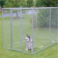 Chenil pour chien d'extérieur en fil soudé en métal robuste/maison fermée, super grande maison en cage pour animaux de compagnie à vendre