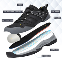 Chaussures de sécurité antistatiques légères JIANKUN pour usage en usine, embout en acier, unisexe, vente en gros, Chaussure de sécurité homme