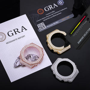 นาฬิกา <span class=keywords><strong>G</strong></span>-<span class=keywords><strong>Shock</strong></span> รุ่นคลาสสิค GA2100 ประดับเพชร VVS Moissanite ตัวเรือนทองเหลือง ขอบหน้าปัดแบบฝังเพชรเต็มเรือน สไตล์ฮิปฮอป สำหรับผู้ชาย - Product Image 4
