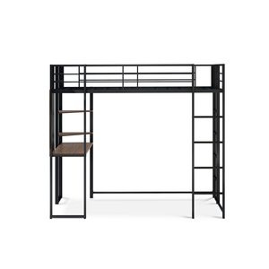 Meida Customizable Modern Metal <strong>Loft</strong> <strong>Bed</strong> <strong>Desk</strong> Storage Adjustable Height 1 Year Warranty Fabric Upholstery Non-Foldable Bedroom - Product Image 1