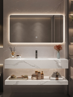 Lavabo de salle de bain de luxe de style américain de qualité supérieure, en pierre de roche, en porcelaine, en granit, pour salle de bain, lavabo pour se laver les mains