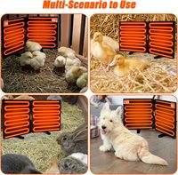Chauffage pliable pour poulailler de 240 W, grand et étanche, idéal pour les poussins, les enclos pour animaux de compagnie intérieurs et extérieurs.