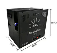 Machine à jets de feu électriques en métal 1000W, cinq têtes, DMX512 4CH, équipement d'effets de feu, flammeur à 5 têtes pour effets d'éclairage de scène spéciaux