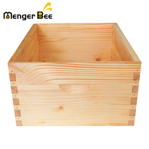<strong>Beeswax</strong> Coated 10 Frame Super Bee Box Langstroth One Layer Deep Beehive Kit With Frames For Beekeeping