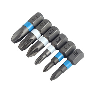 Weeks Screwdriver Bits 6 Mm 1/4 Inch Crv Steel Magnetic Ph3 Sl6 T20h Pz2 H4 U6 For Pneumatic Tools - Product Image 3